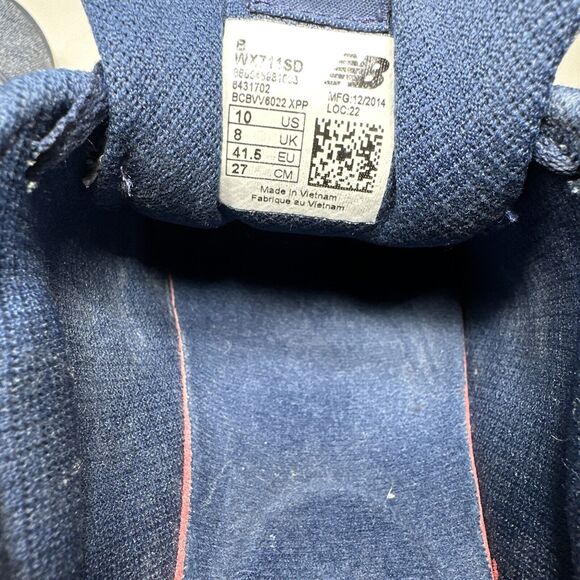 NEW BALANCE 711 BLUE & WHITE COMFORT PILLOW CUSH RUNNING SHOES WOMANS SIZE 10 - Picture 2 of 12